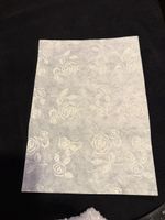 Faserseide Rosen weiss