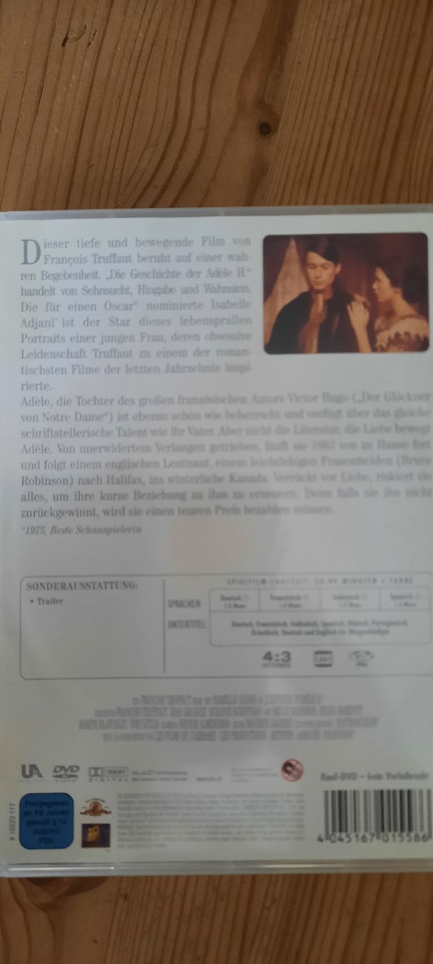 Tutti i DVDs: DVD Die Geschichte der Adele H. guter Zustand – Usato da Konolfingen venduto da the_5fqm 1