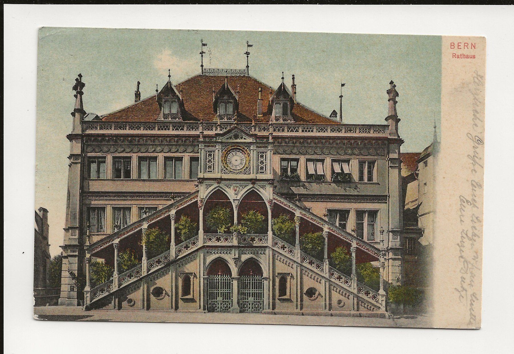 Cartoline postali: AK 1907 Bern Rathaus – Usato da Greifensee venduto da 315WDO
