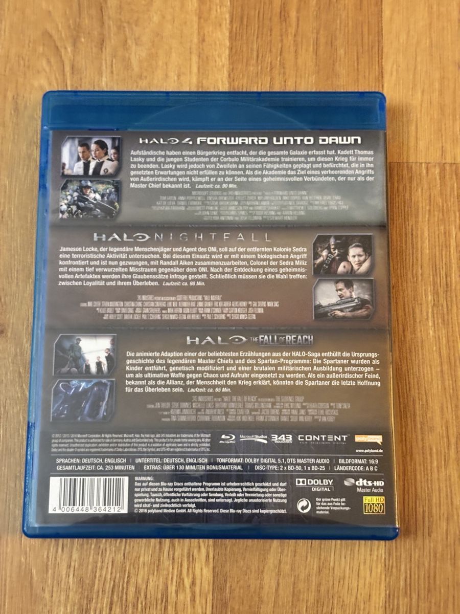 Tutti i DVDs: Halo Triple Feature Collector's Box Blu-ray – Usato da Luzern venduto da Armastra 1
