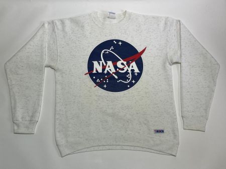 Vintage 90s Sweatshirt NASA Space Made in USA Sz. Boxy M