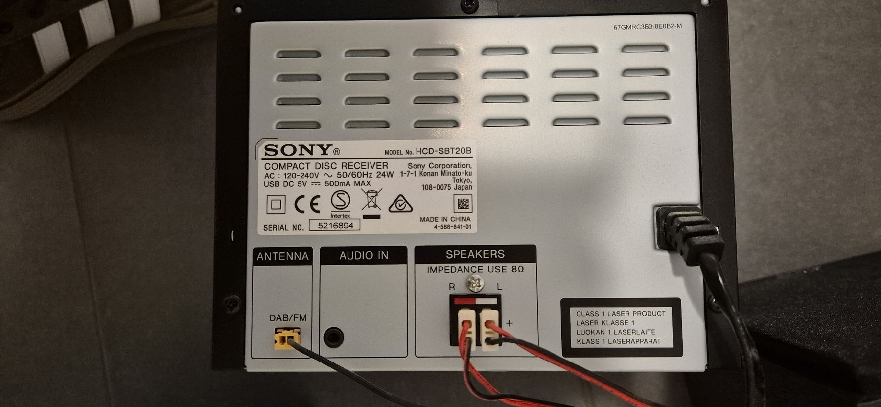 Sony Lettore multimediale & Streamer: Sony Cmt-Sbt20 – Usato da Wolfhausen venduto da grenof 4