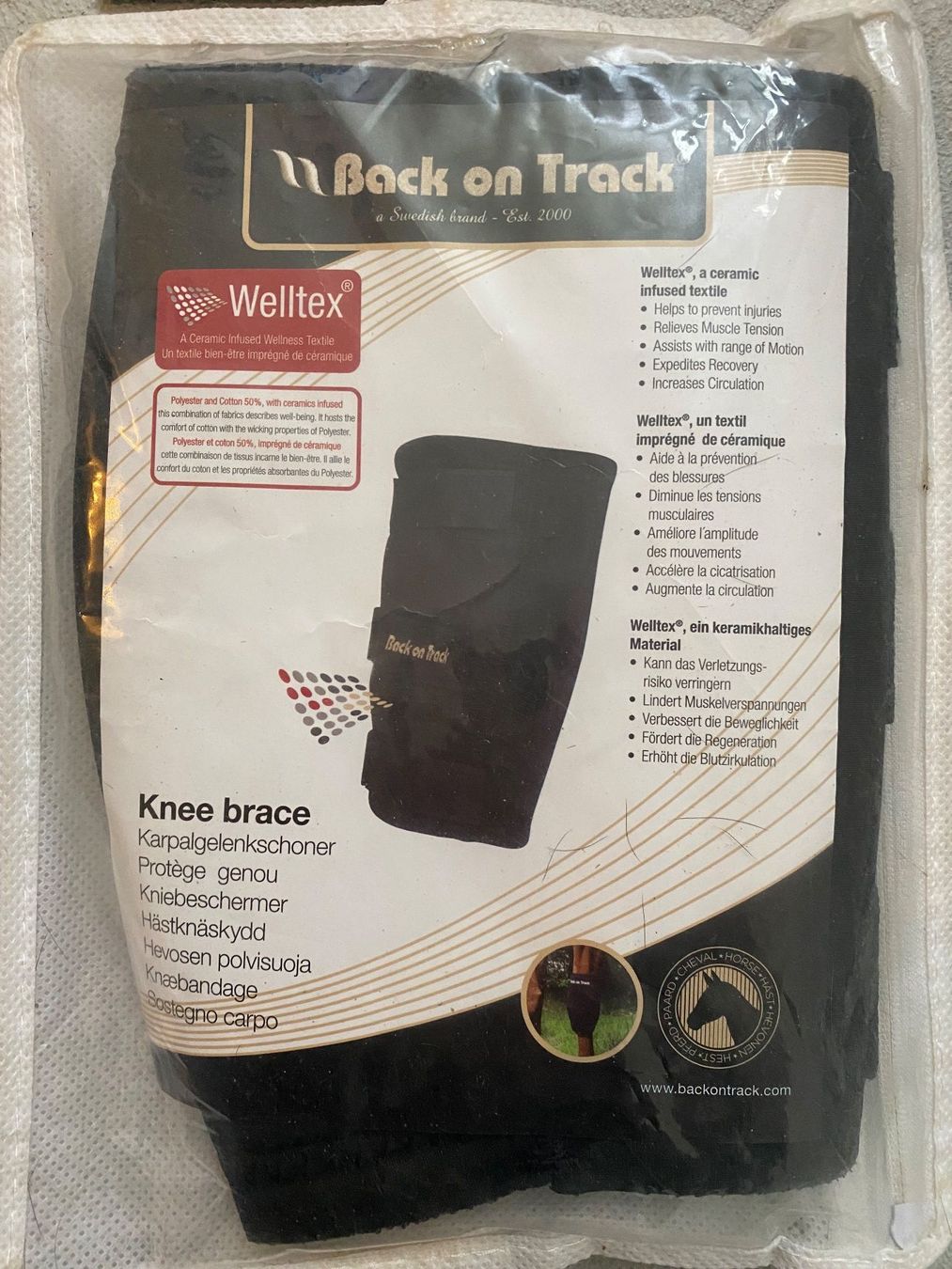 Stinchiere & Fasciature: Back on Track Karpalgelenkschoner- Knee Brace - M  (L&R) – Usato da Wohlen AG venduto da Robballantine 2