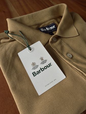 Barbour Poloshirt sand/camel, Grösse S, gebraucht