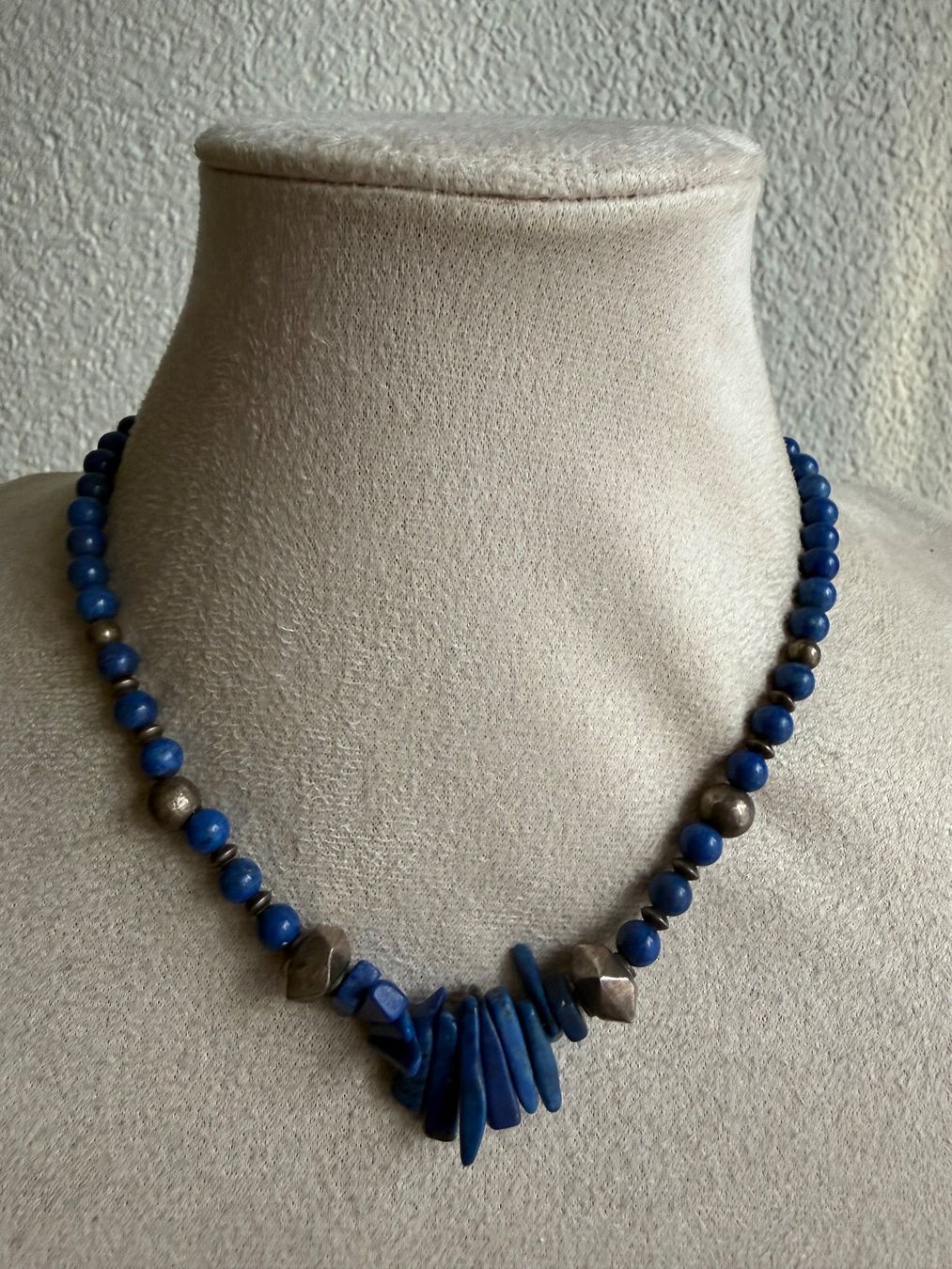 Colliers: Lapislazuli Kette mit Silber Verschluss 925 – D'occasion à Spiegel b. Bern par Rogger72 1
