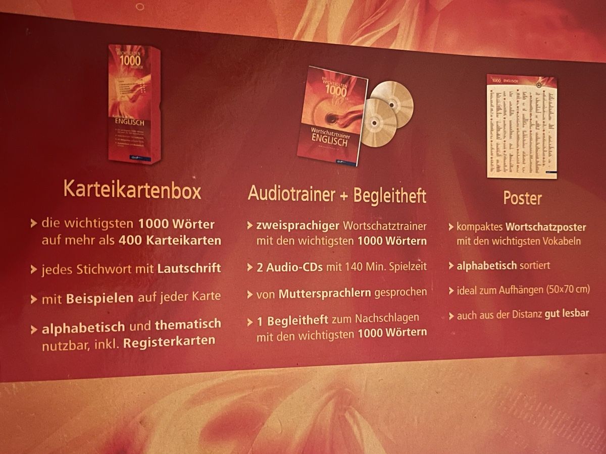 Bücher: Englisch Vokabelbox, Lernkarten, Audio CDs, neuwertig – Neu und originalverpackt aus Egliswil von cx.cx 1