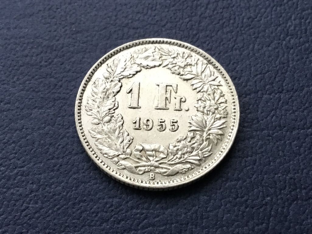 Tutti le monete: 1 Franken 1955 – Usato da St. Margrethen SG venduto da alfapeugeot10