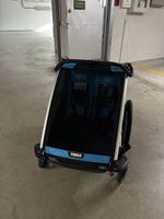 Thule Chariot Sport Kinderanhänger blau sehr guter Zustand