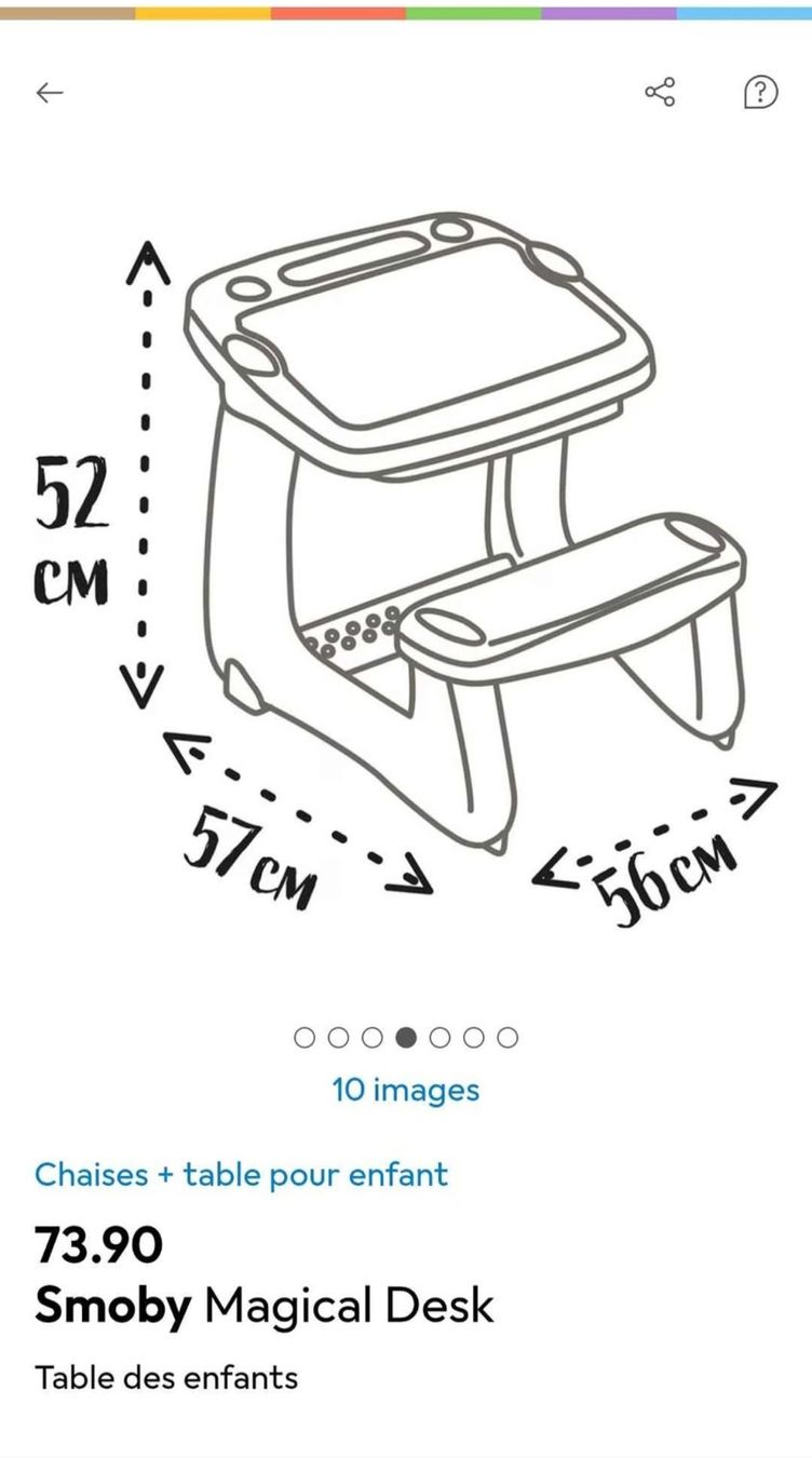 Smoby Giocattoli: Table enfant Smoby – Nuovo (secondo la descrizione) da Riddes venduto da monicads21 1