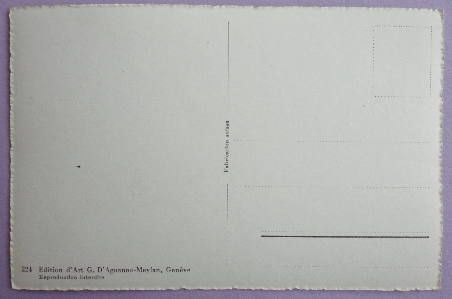 Cartoline postali: Genève - Monument Brunswick – Usato da Fétigny venduto da Billy2miny 1