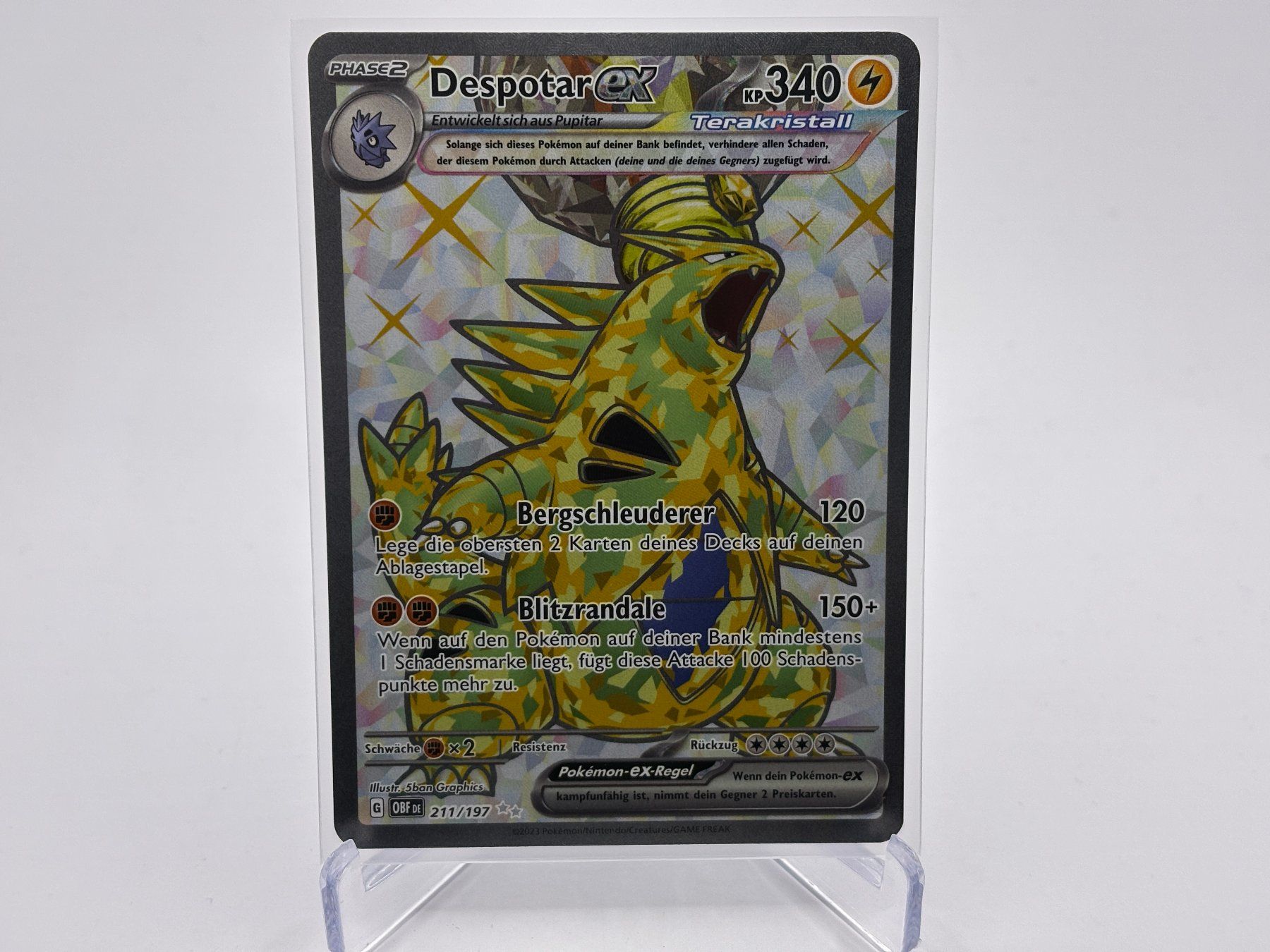 Pokémon Carte collezionabili: Obsidianflammen - Despotar ex  (OBF 211) - DE – Nuovo (secondo la descrizione) da Allschwil venduto da Bullach