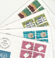 SBK D X 10 - 13 im 4er-Block FDC