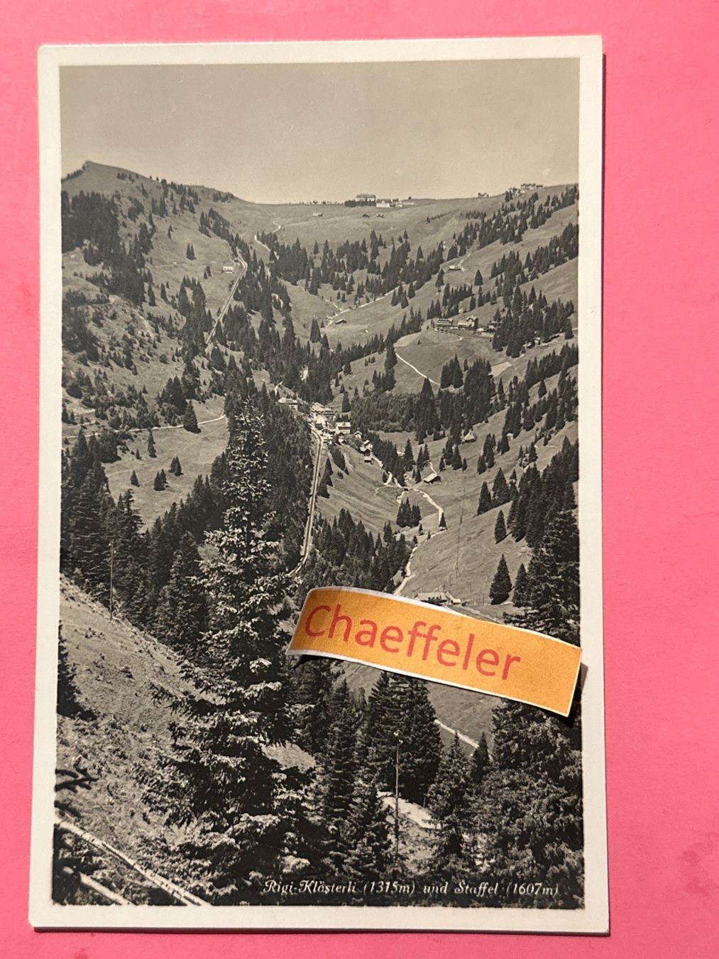 Cartoline postali: Rigi-Klösterli und Staffel. – Usato da Zürich venduto da Chaeffeler
