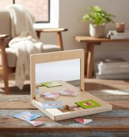 Jeu de symétrie en bois avec miroir ( NEUF )