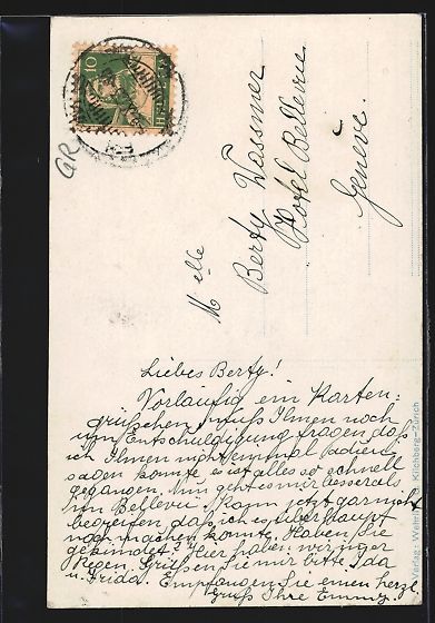 Cartoline postali: Flims-Dorf, Ortsansicht mit Waldhäuser – Usato da Berlin venduto da bartko-reher 1