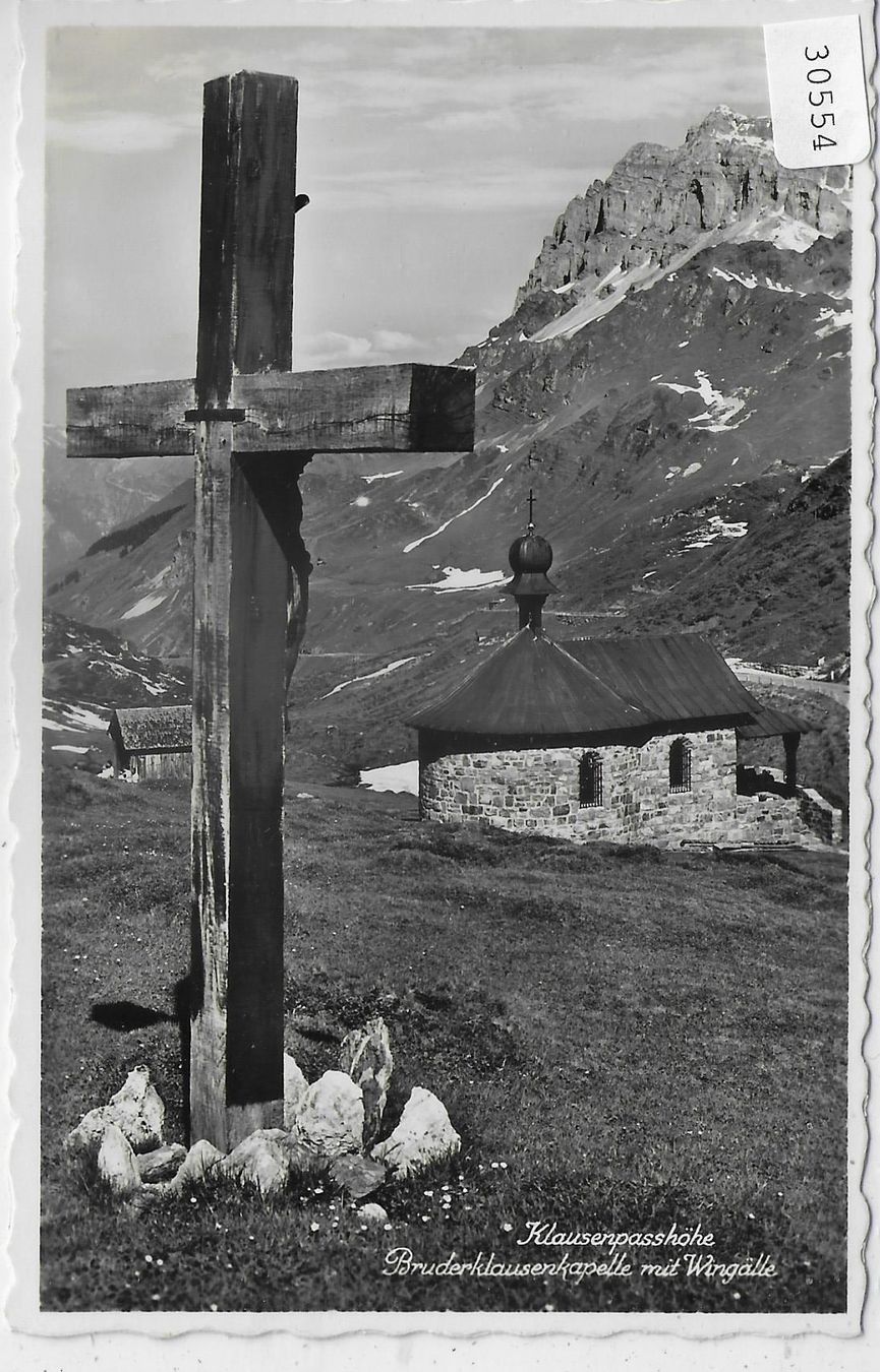 Cartoline postali: Klausenpasshöhe - Bruderklausenkapelle – Usato da Ettingen venduto da Kartenplanet