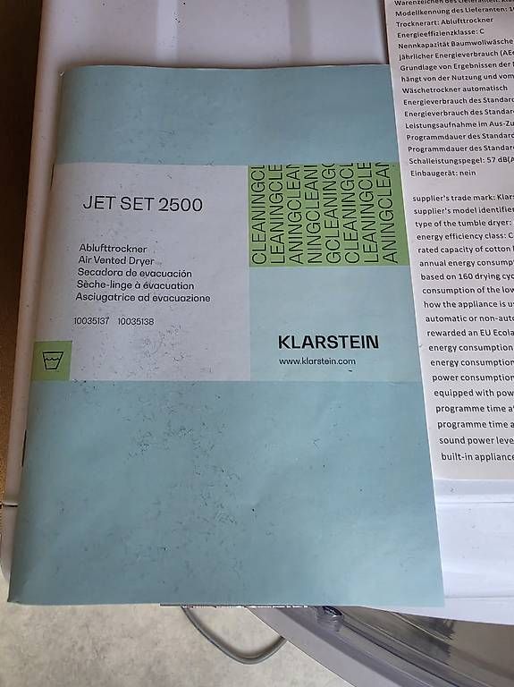 Wäschetrockner: JetSet 2,5kg Minitrockner Weiß – Gebraucht aus Strengelbach von Micra3 2