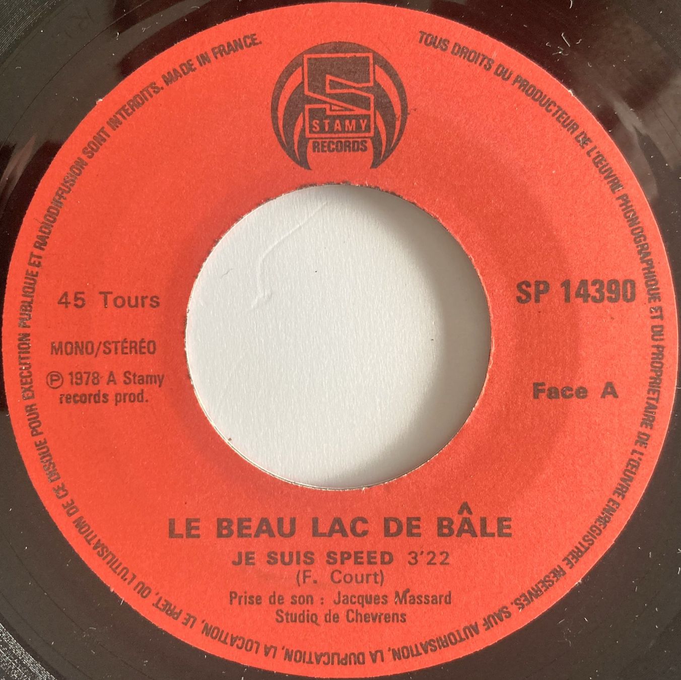 Dischi in vinile: LE BEAU LAC DE BALE - JE SUIS SPEED – Usato da Bottens venduto da hotter-than-hell 2