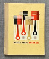 🟡🔴 SHELL X-100 MOTOR OIL Werbebuch – 50er Jahre 🟡🔴