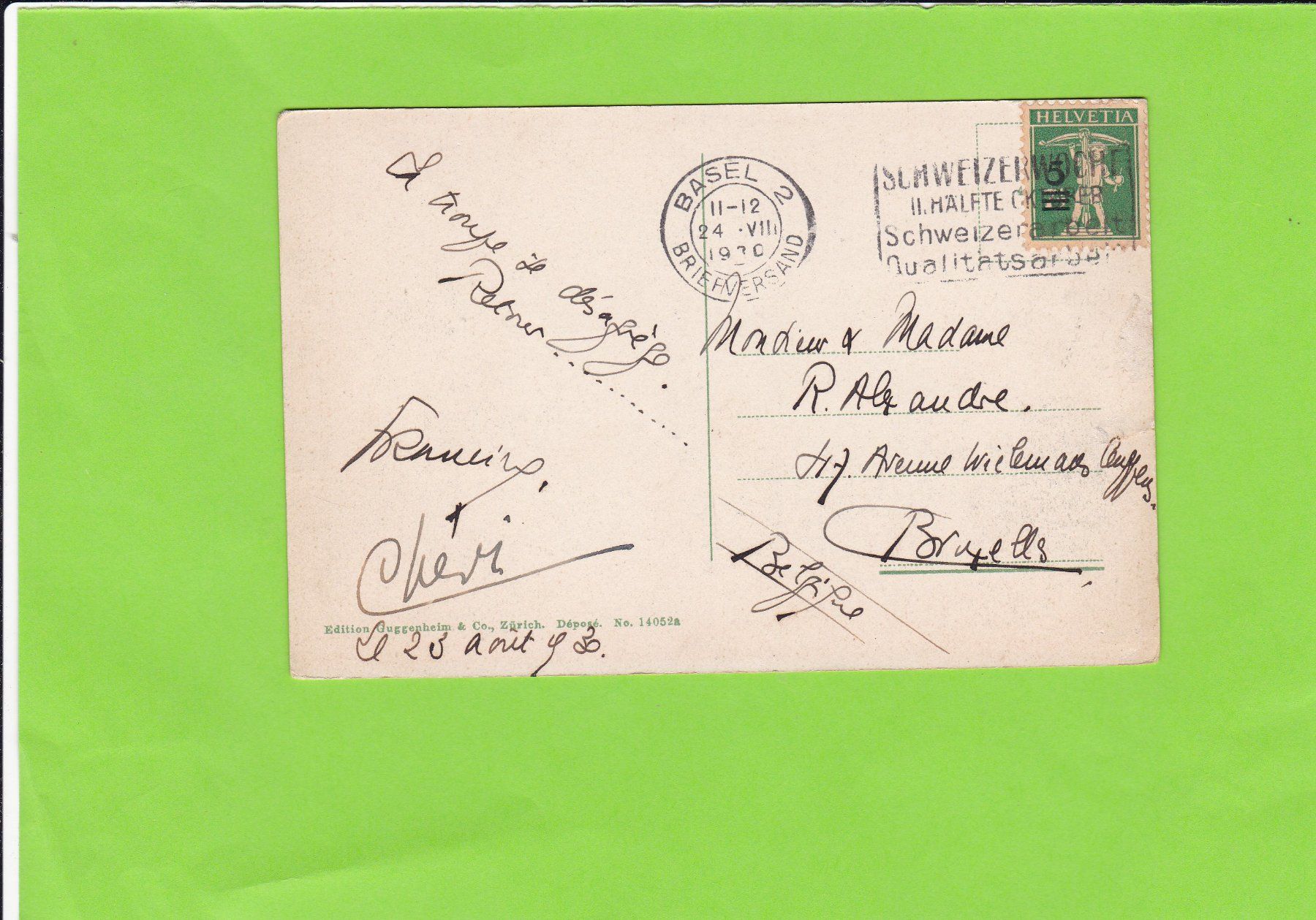 Cartoline postali: Bern und das Münster – Usato da St. Peterzell venduto da neckertal 1
