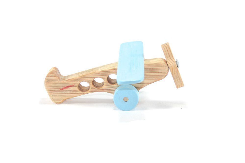 Spielzeuge: Holzspielzeug Flugzeug (farbig) – Neu und originalverpackt aus Winterthur von haso84bay