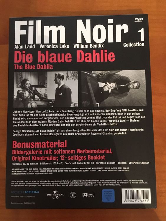 Die blaue Dahlie Dvd Kaufen auf Ricardo
