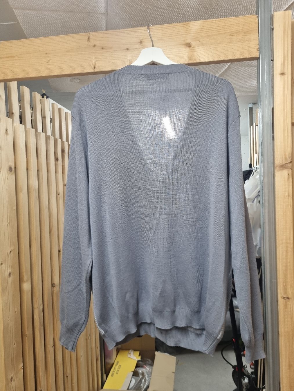 Gilets & Westen: Walbush Cardigan grey argyle pattern men's size L – Gebraucht aus Zürich von dvb_k2cq 1