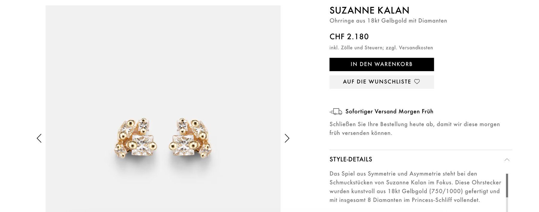 Orecchini pendenti & Orecchini a lobo: Susanne Kalan Ohrringe 18K – Usato da Zürich venduto da manolia84 3