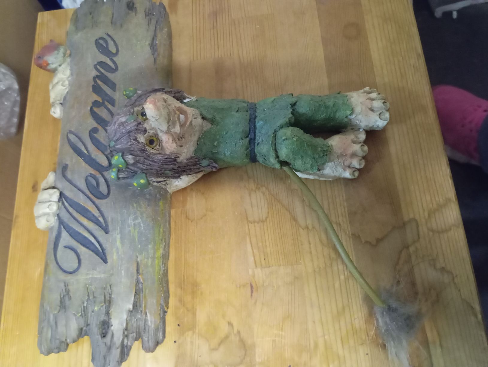 Tutte le decorazioni: Willkommensschild Troll mit Vögelchen – Nuovo (secondo la descrizione) da Winterthur venduto da pjuma01 1