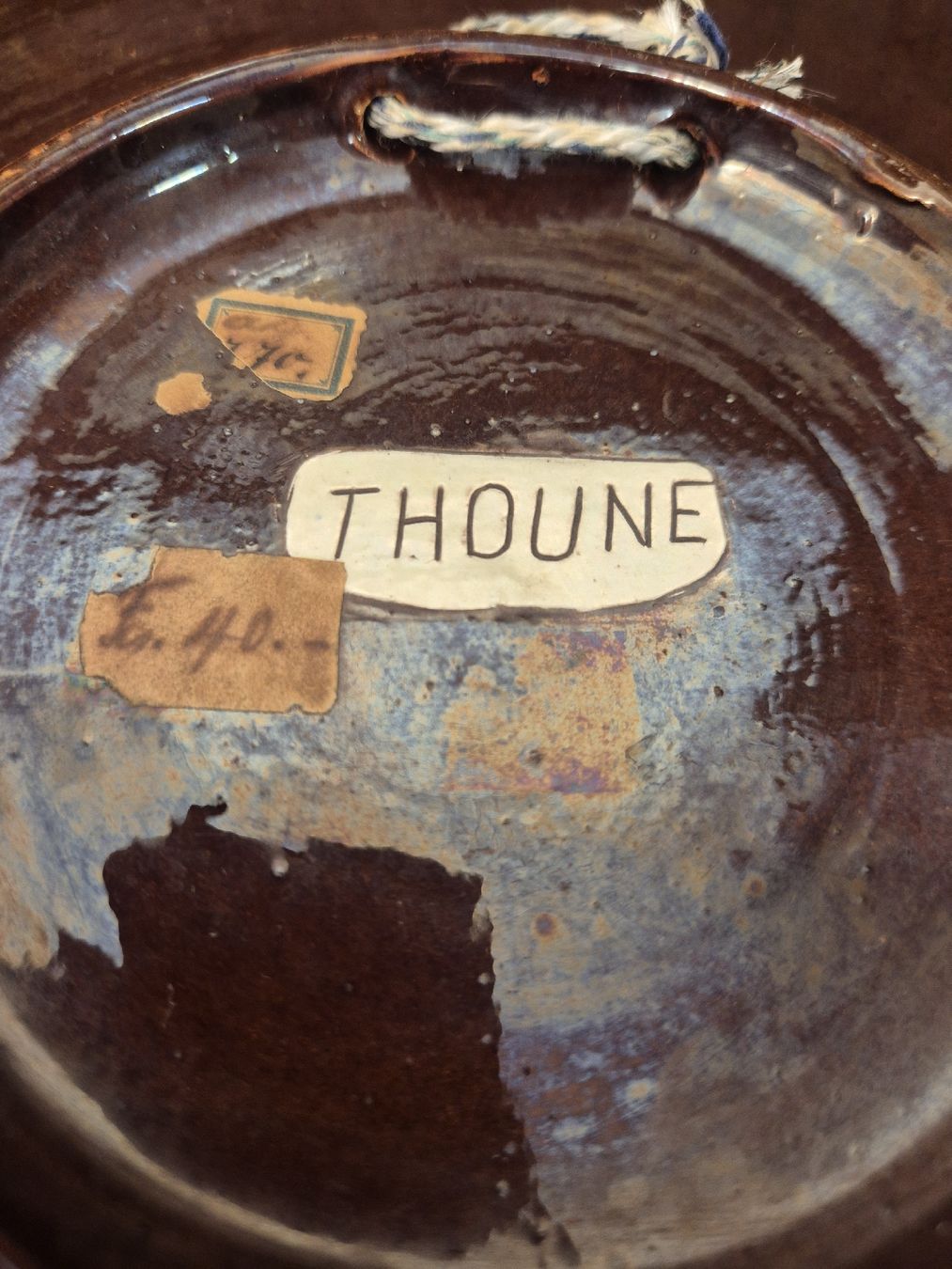 Teller: Seltene Antike Thoune Majolika Wandteller 35cm – Gebraucht aus Thun von ThunerSammler 6