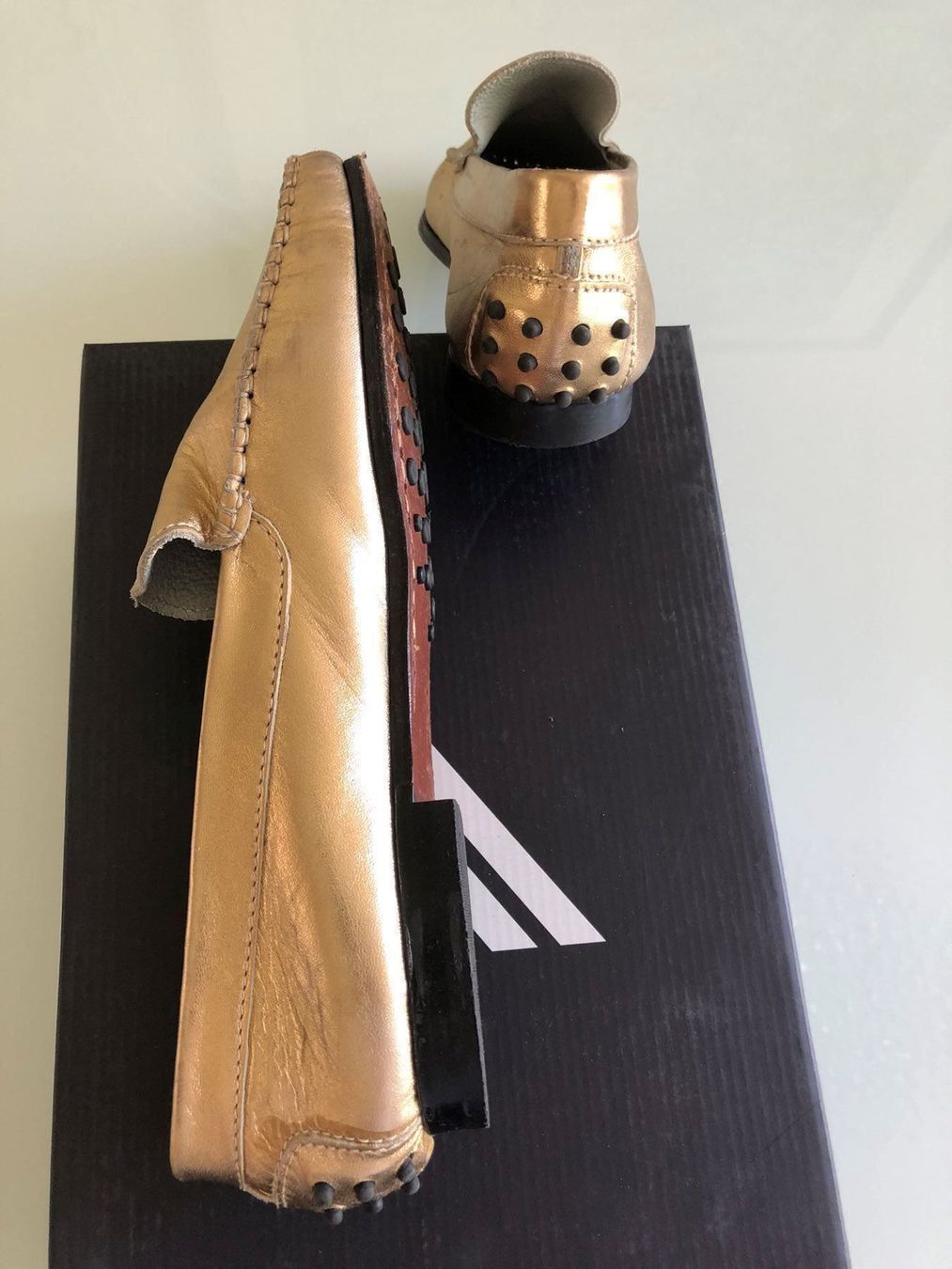 Scarpe da donna: SCHUH Damen Mokassin Voll Leder gold oder silber – Nuovo (secondo la descrizione) da Adliswil venduto da Jessik0 8