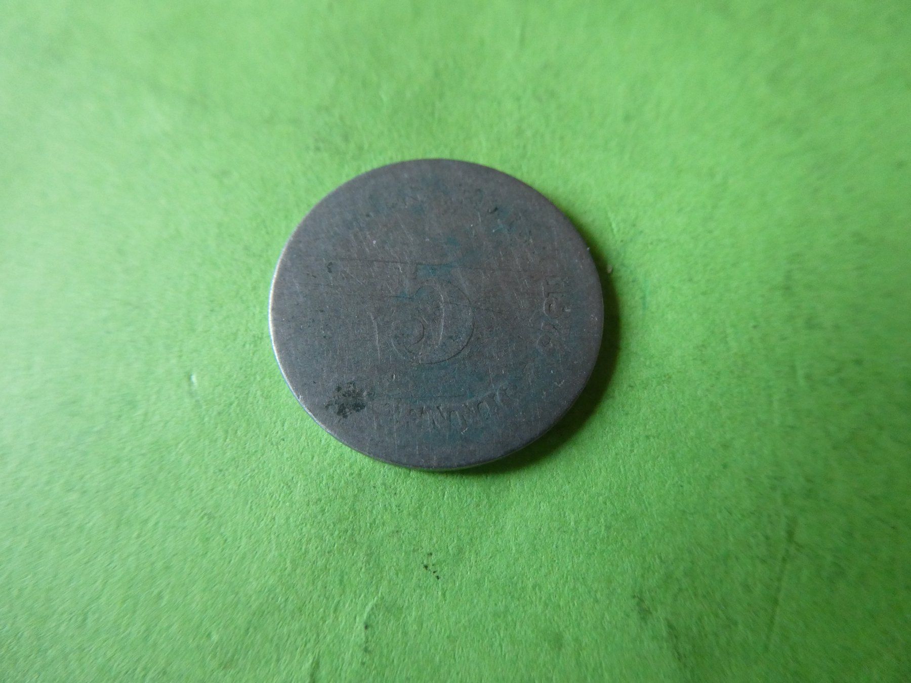 Tutti le monete: Dt. Reich 1875 J, 5 Pfennig – Usato da Hinterforst venduto da Rohusri