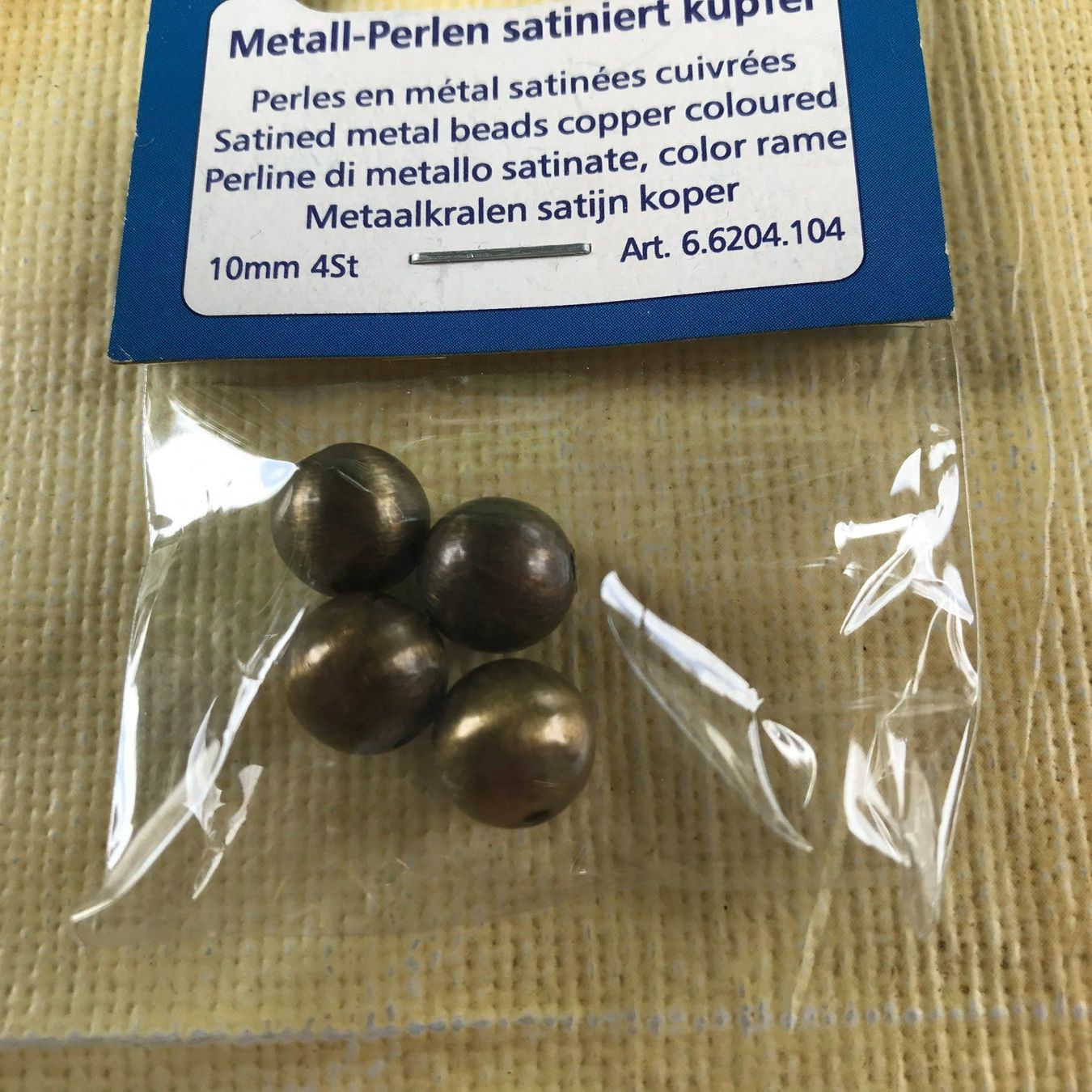Perle (finte): METALL-PERLEN SATINIERT VERGOLDET – Nuovo e nell'imballaggio originale da Ostermundigen venduto da crazy-horse-1840 2
