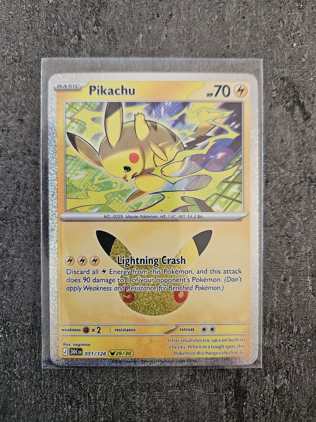 Pokémon Carte collezionabili: Pickachu 30th Celebration 051/128 EN – Nuovo (secondo la descrizione) da Aarau venduto da san_pb85