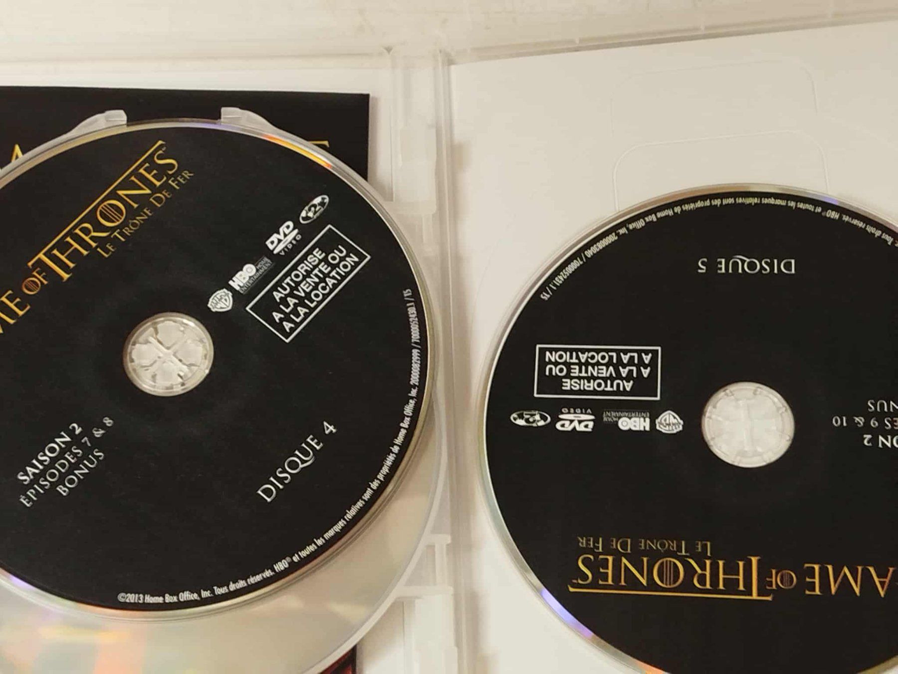 Alle DVDs: Dvd Game of Tron Saison 2 – Gebraucht aus La Chaux-de-Fonds von Emmaus2300CDF 4