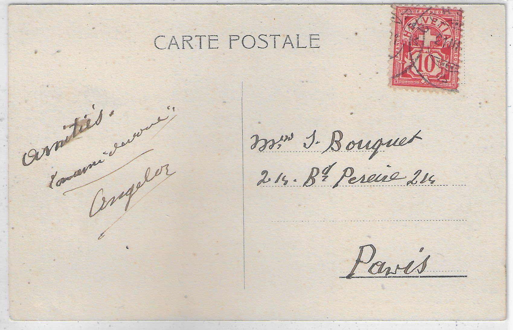 Cartoline postali: Ouchy - Vue generale - coloriert – Usato da Ettingen venduto da Kartenplanet 1