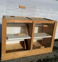 Gut erhaltenes Nagerhaus / Hamsterhaus aus Holz, Mäusekäfig