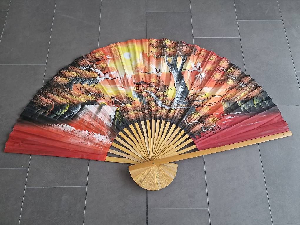 Tutte le decorazioni: Handbemalter Fächer Asien 90 cm hoch, neu! – Nuovo (secondo la descrizione) da Ottikon venduto da nag-champa77