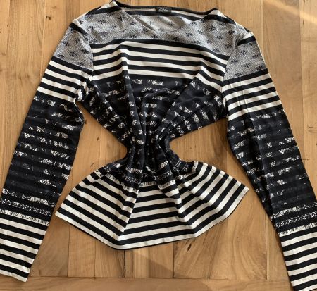 DIBARI Streifen-Shirt, Streifen-Top Damen