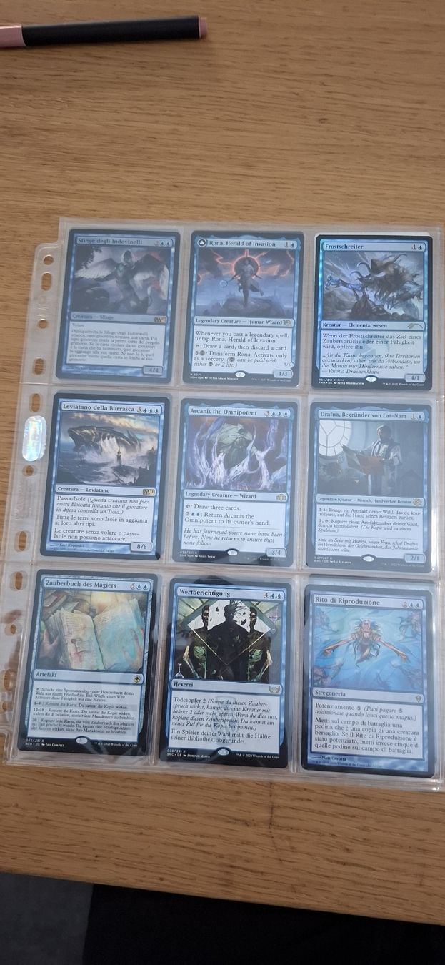Magic The Gathering Carte collezionabili: Magic The Gathering: Blaue Karten Sammlung Rares  – Usato da Zürich venduto da rodney02 2