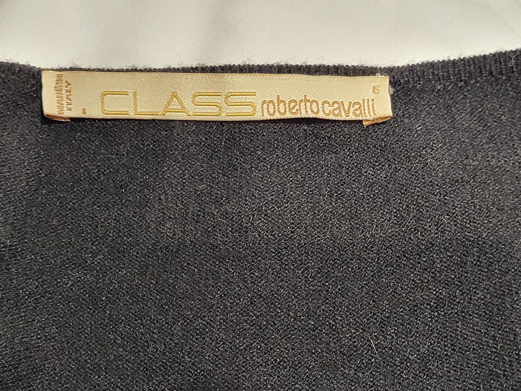 Maglioni & Felpe: Pullover schwarz mit Tiger Brosche Grösse 36 Class R. Cavall – Usato da Zürich venduto da Roberto040 5