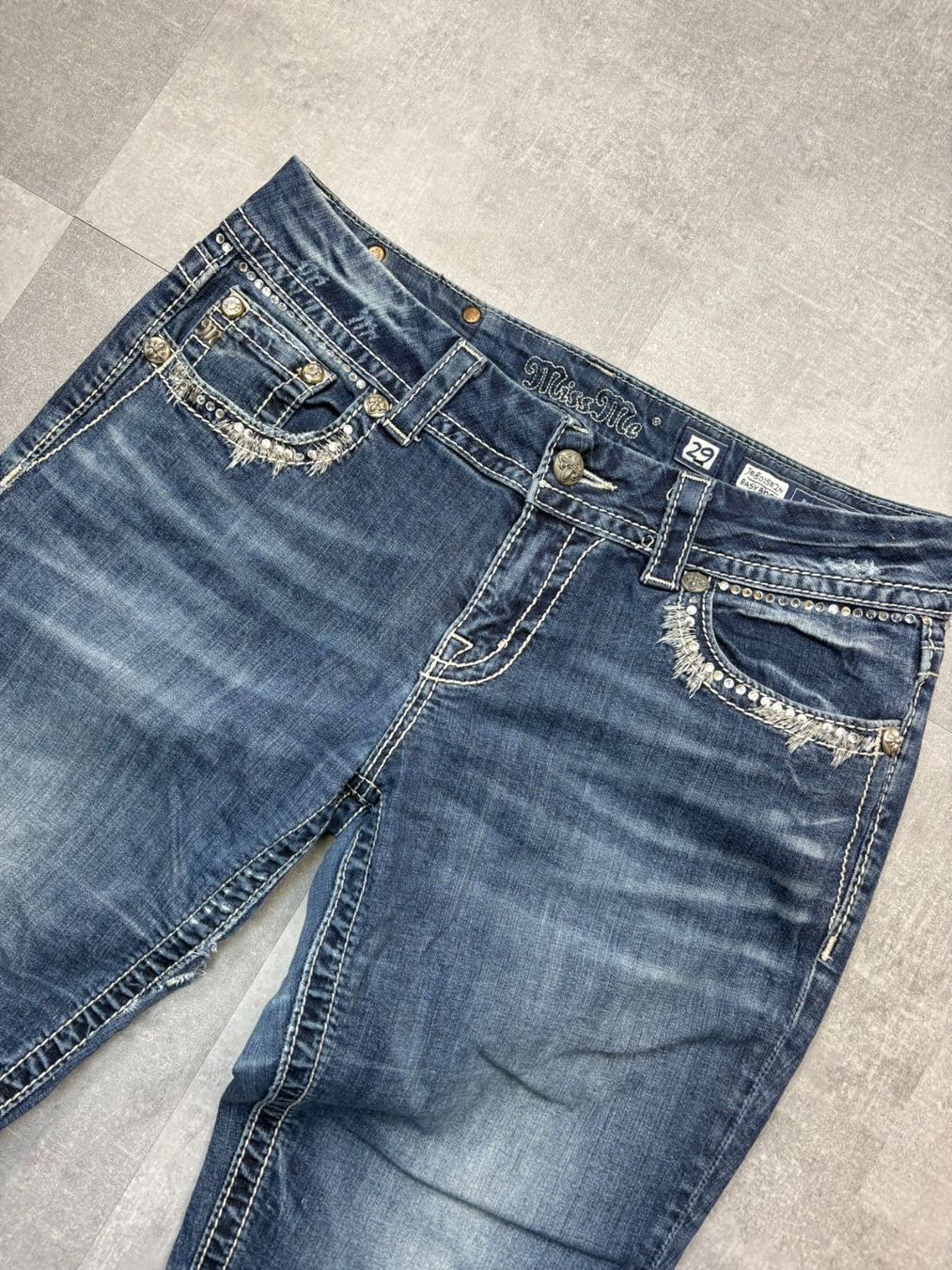 Jeans: Miss Me Bootcut Flared Jeans - Grösse L/29 – Usato da Werdenberg venduto da hase.vintage 3