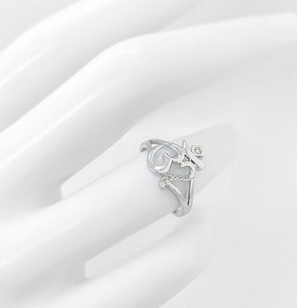 Anelli: 0.10ct Diamant Ring 14K Weissgold – Nuovo e nell'imballaggio originale da Untersiggenthal venduto da TimeandShine 1