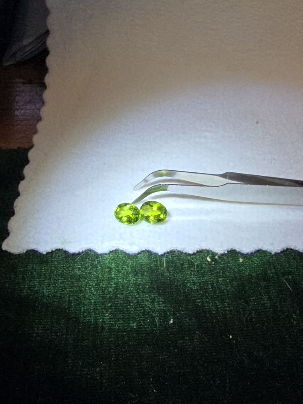 Pietre preziose: paire de Peridot 6.2ct – Usato da Carouge GE venduto da fra_sq8s 2