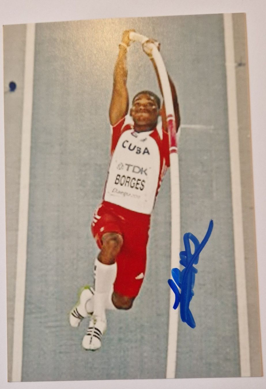 Autogramme: Lazaro Borges - Leichtathletik - WM Silber – Gebraucht aus Menziken von Autogramme