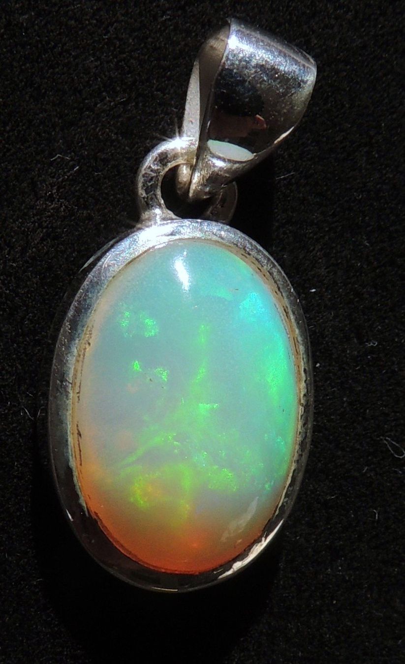 Anhänger: Äthiopischer Opal Silber 925 Anhänger – Gebraucht aus Waldenburg von schaller707 4