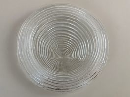 8 Grosse Glasteller Spiral Ø ca 30cm