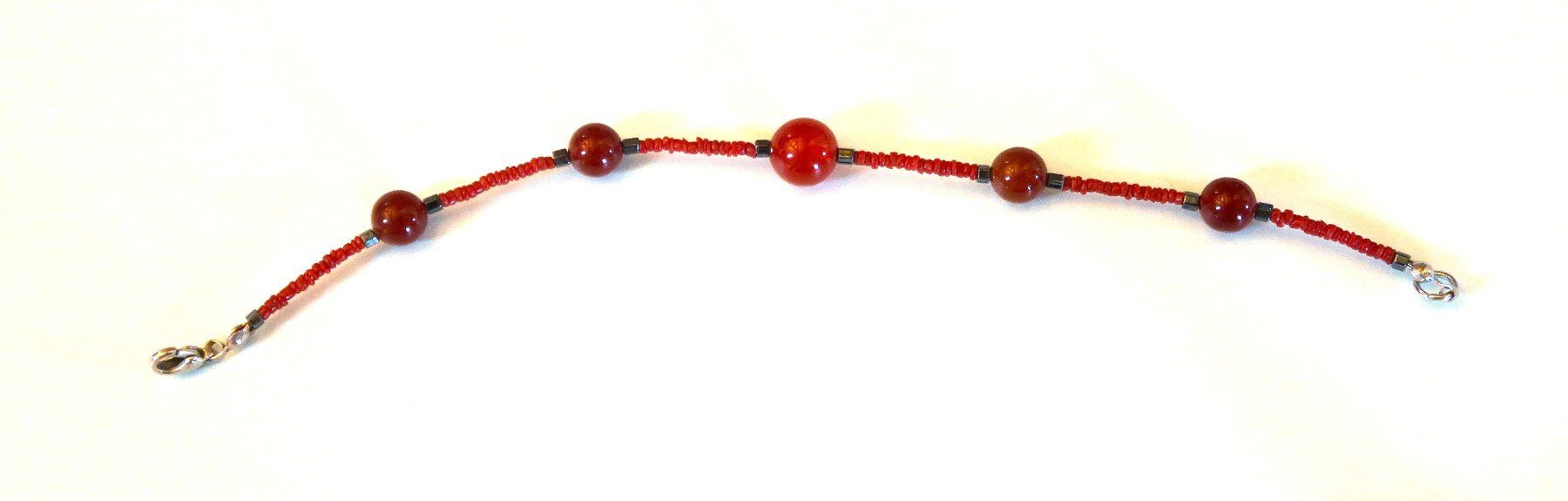 Bracciali & Braccialetti: Armband Glas/Natursteinperlen – Usato da Brittnau venduto da marlenestone 1