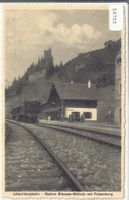 Lötschbergbahn - Station Blausee-Mitholz mit Felsenburg
