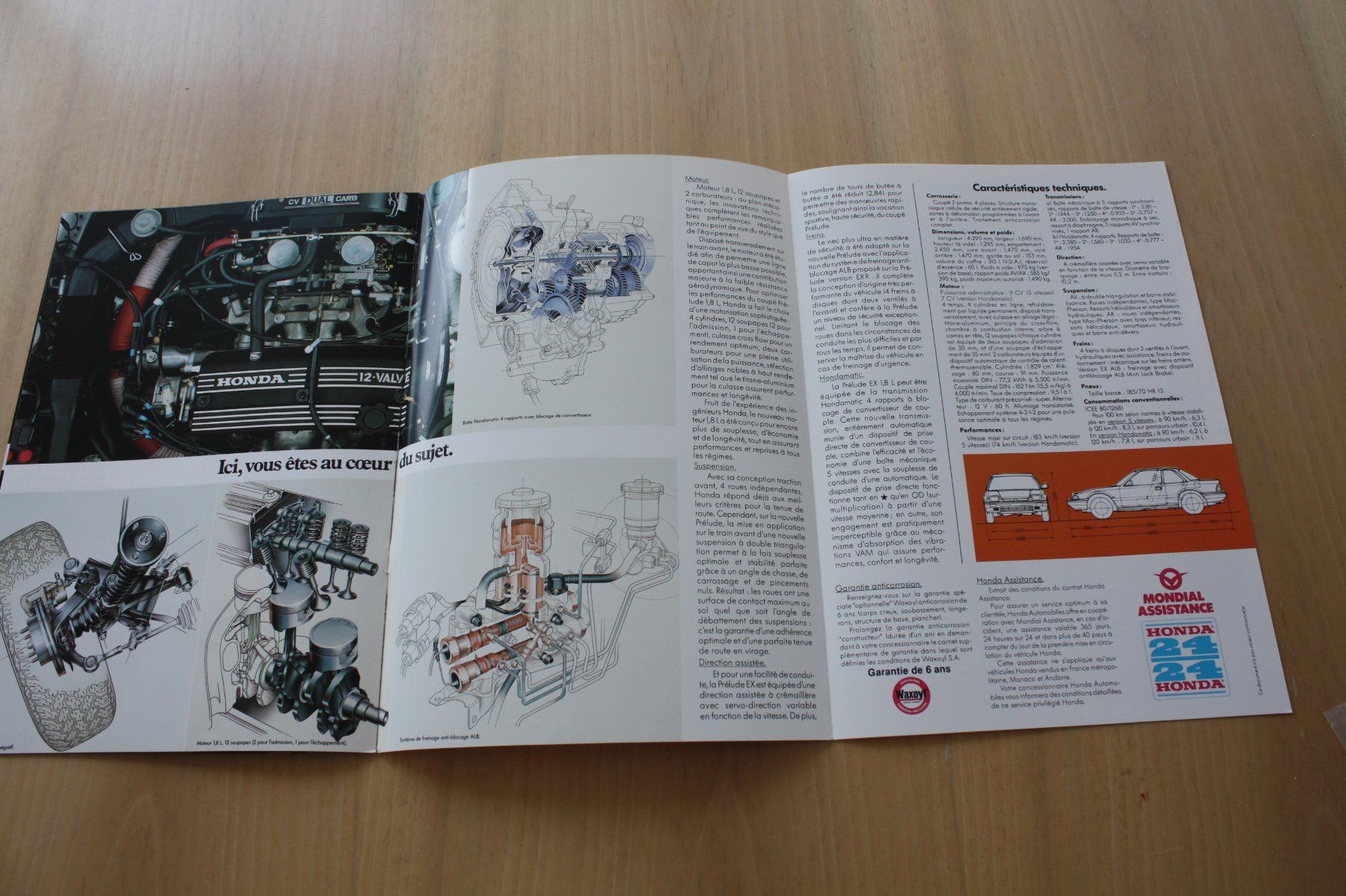 Honda Dokumente: Honda Prelude Prospekt 2/1984 FR – Gebraucht aus Wikon von erwin400 5